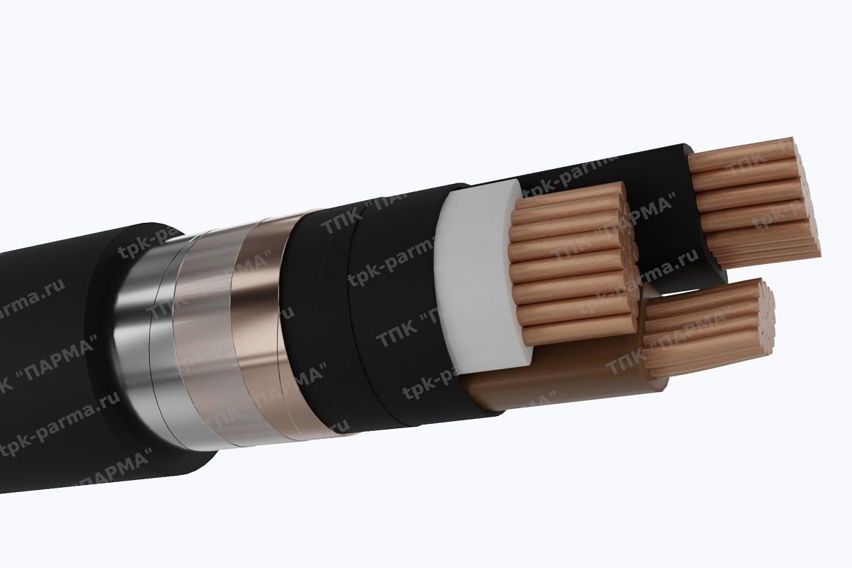 Фотография провода Кабель ПвБПнг(A)-HF 3х95/70 - 10кВ
