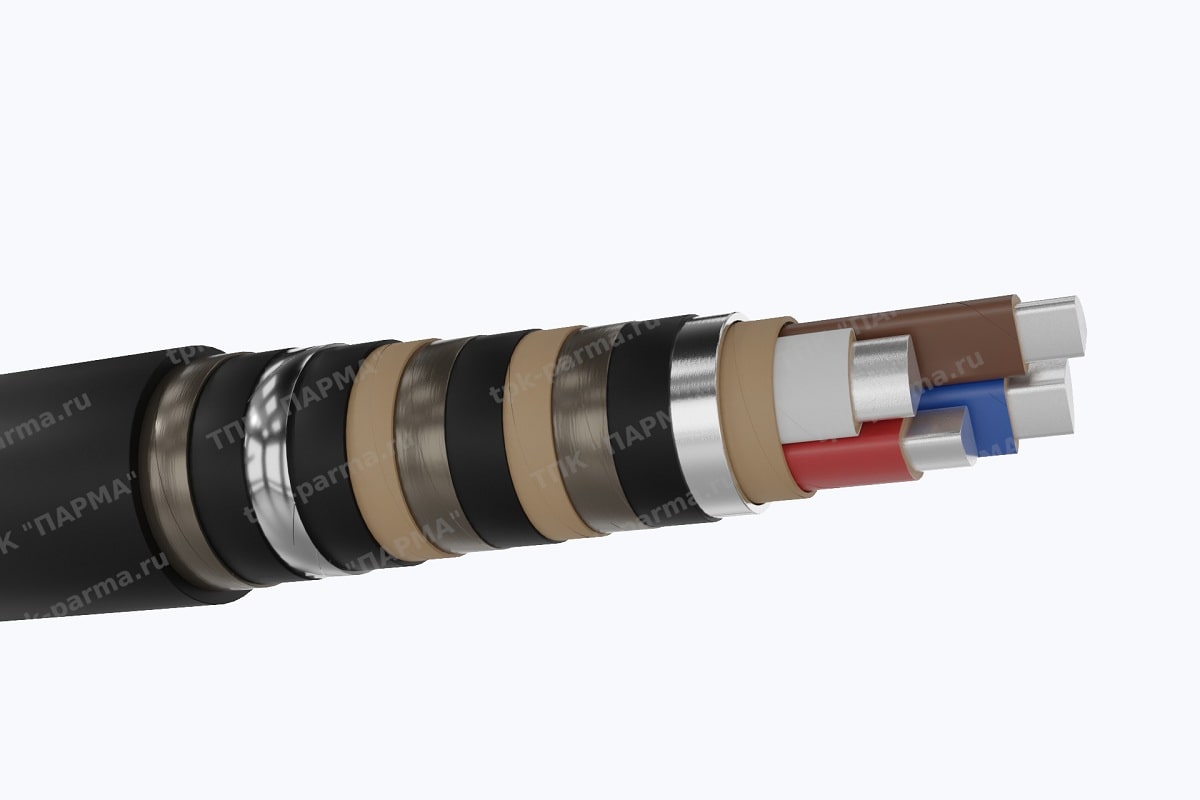 Фотография провода Кабель ААБ2лШп 3х185+1х95 - 1кВ